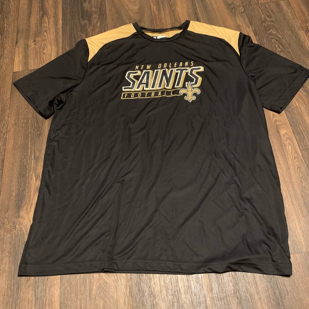 NFL New Orleans Saints Black and Gold Tee 3XL